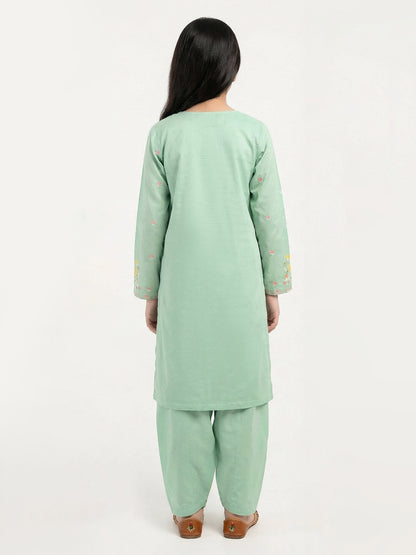 2 Piece Lawn Suit- Embroidered (Pret)