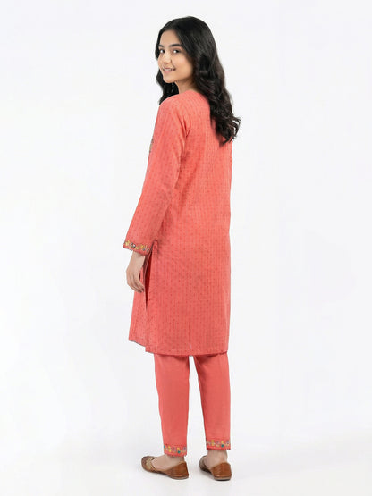 2 Piece Lawn Texture Suit- Embroidered (Pret)