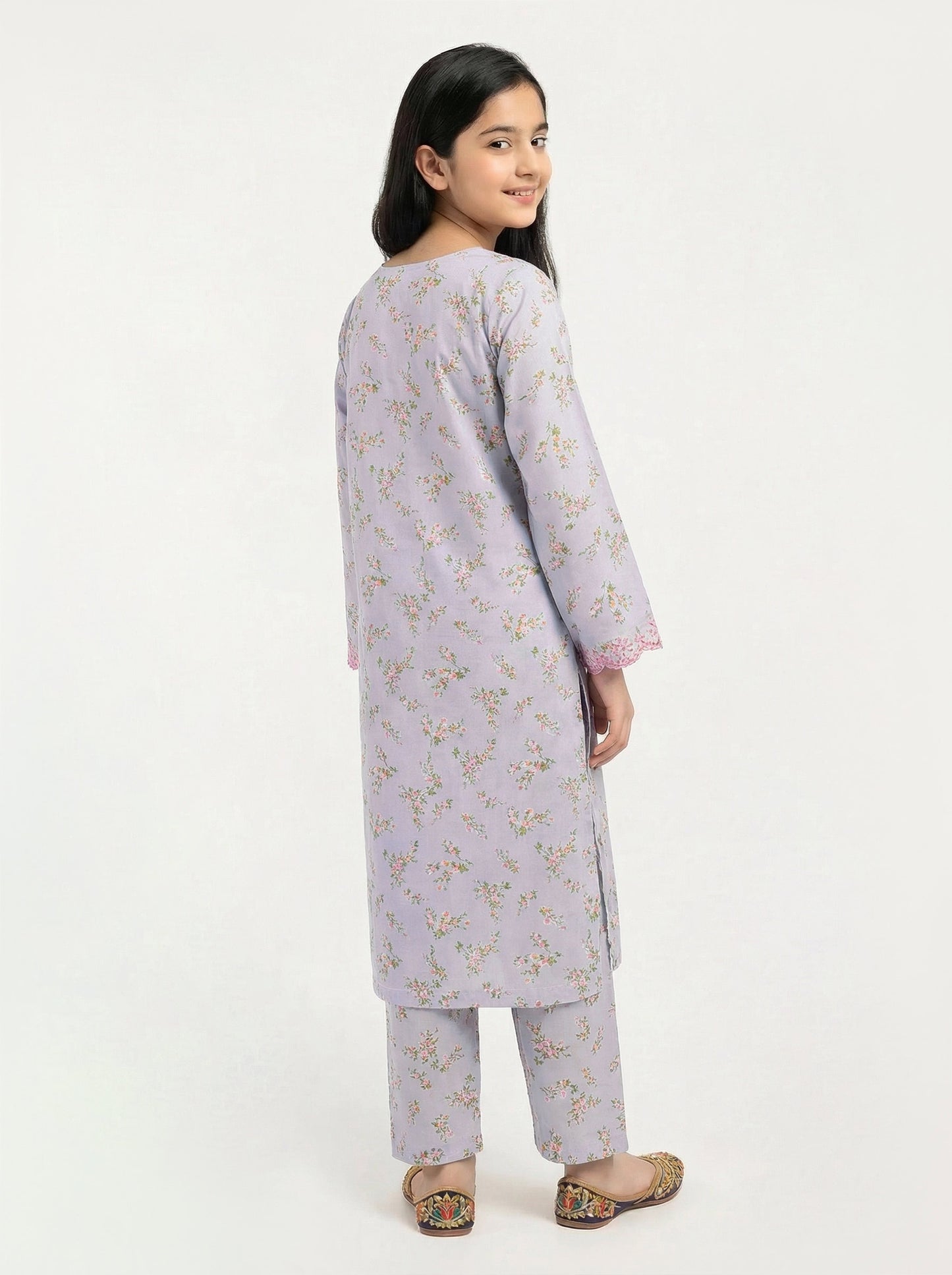 2 Piece Viscose Suit- Embroidered (Pret)