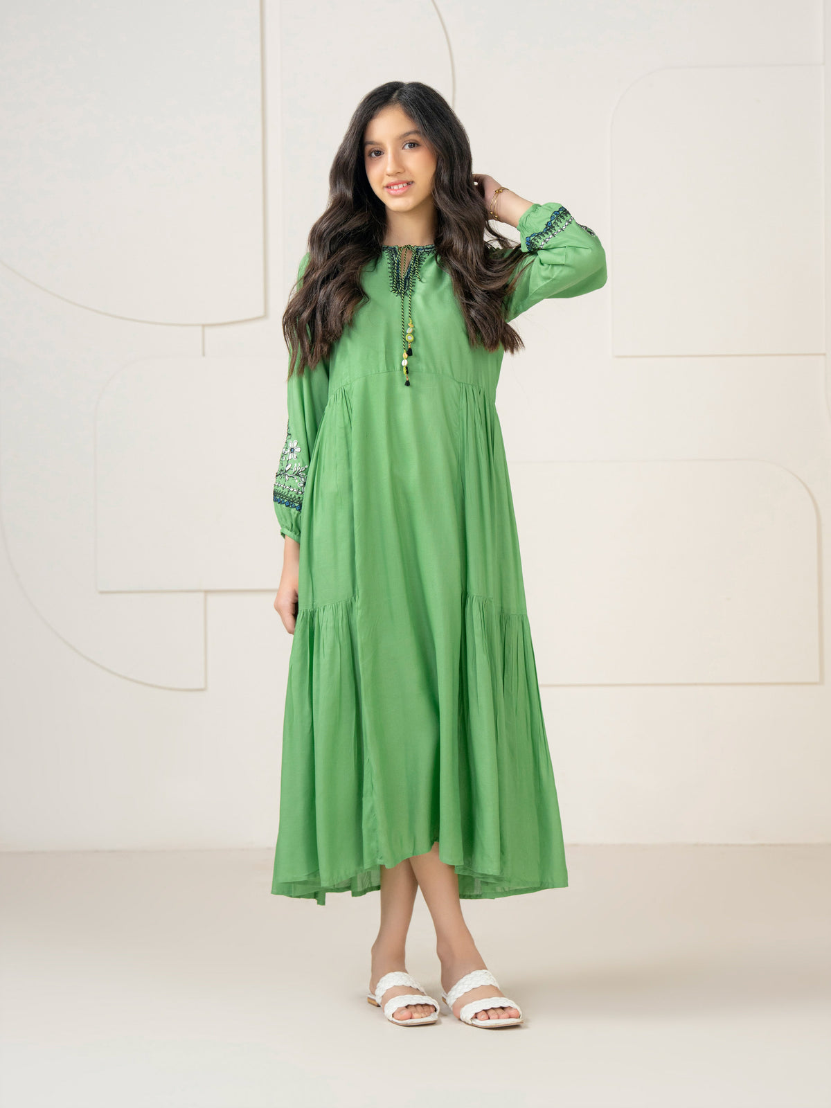 Lawn Frock-Embroidered