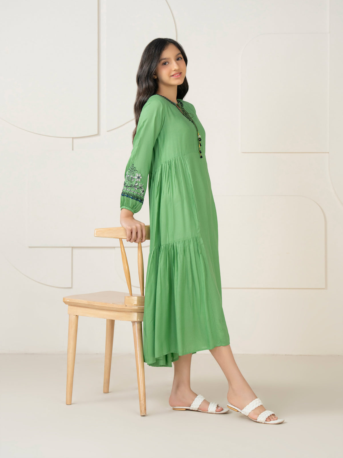 Lawn Frock-Embroidered