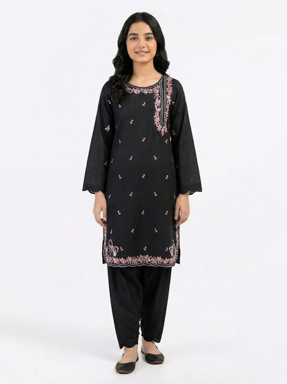 2 Piece Cotton Net Suit- Embroidered (Pret)