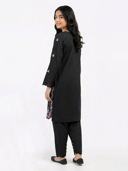 2 Piece Cotton Net Suit- Embroidered (Pret)