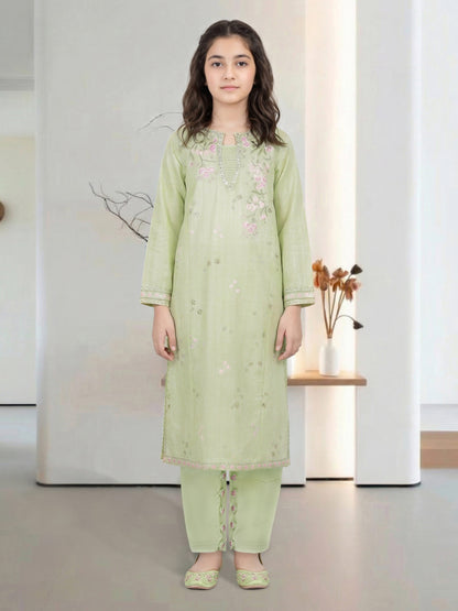 2 Piece Lawn Masoori Suit- Embroidered (Pret)