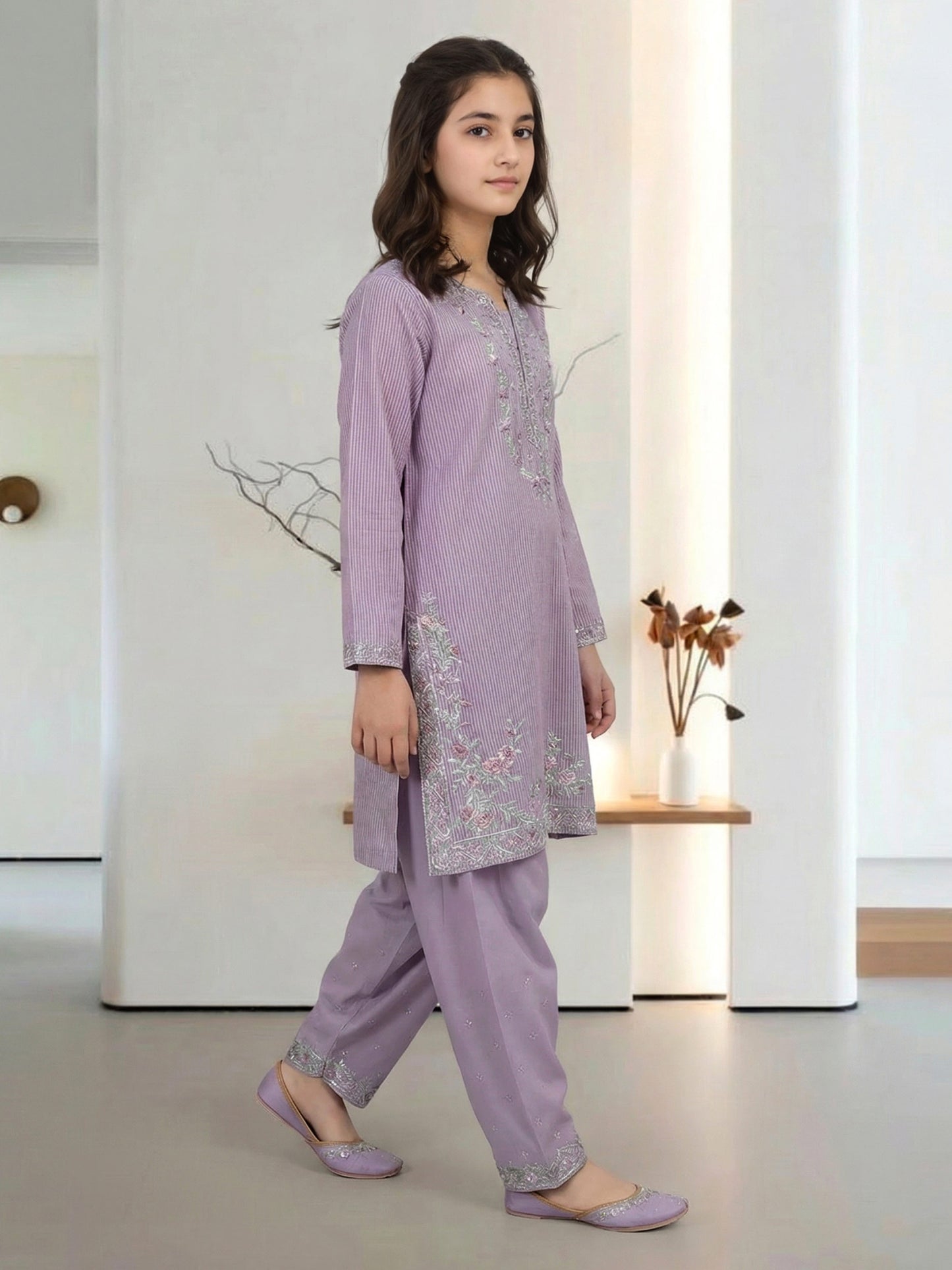 2 Piece Missouri Suit- Embroidered (Pret)