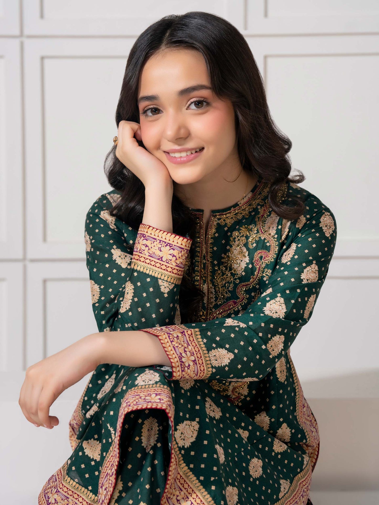 2 Piece Lawn Suit-Embroidered