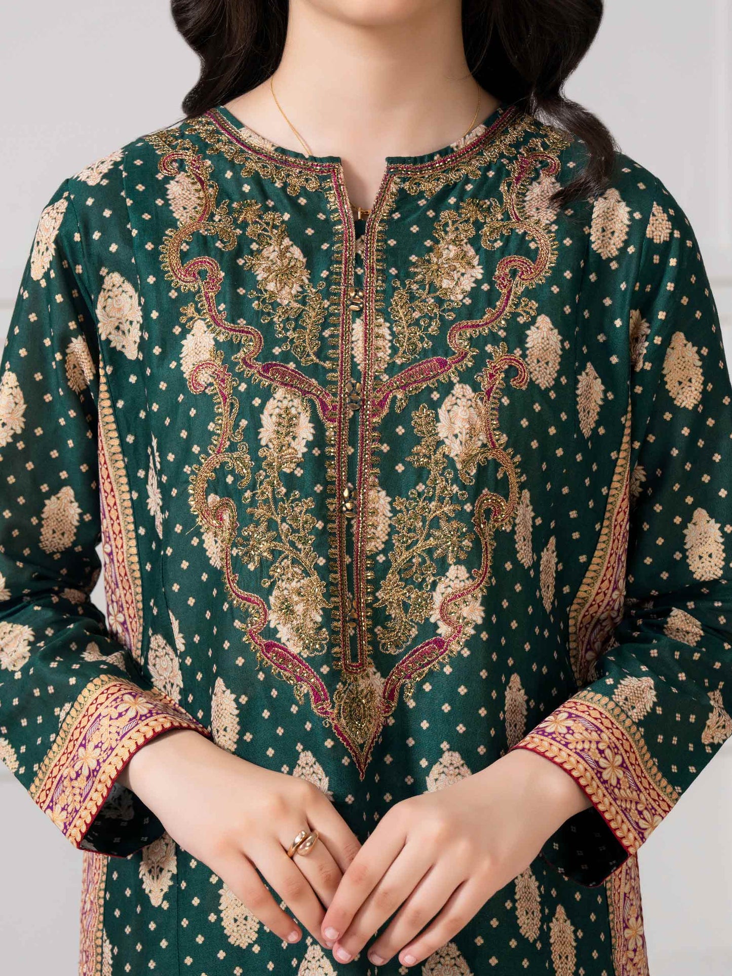 2 Piece Lawn Suit-Embroidered