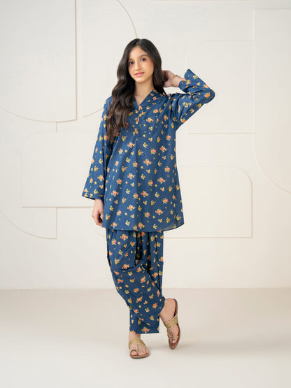 2 Piece Lawn Suit-Printed
