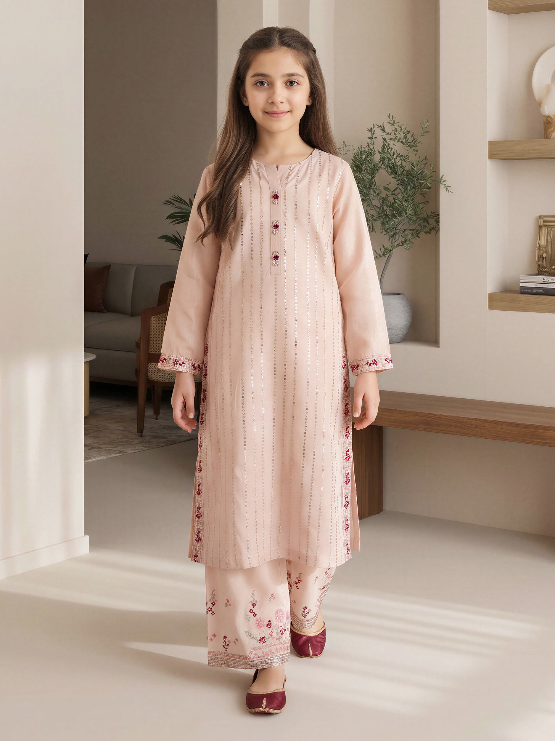 2 Piece Missouri Suit- Embroidered (Pret)