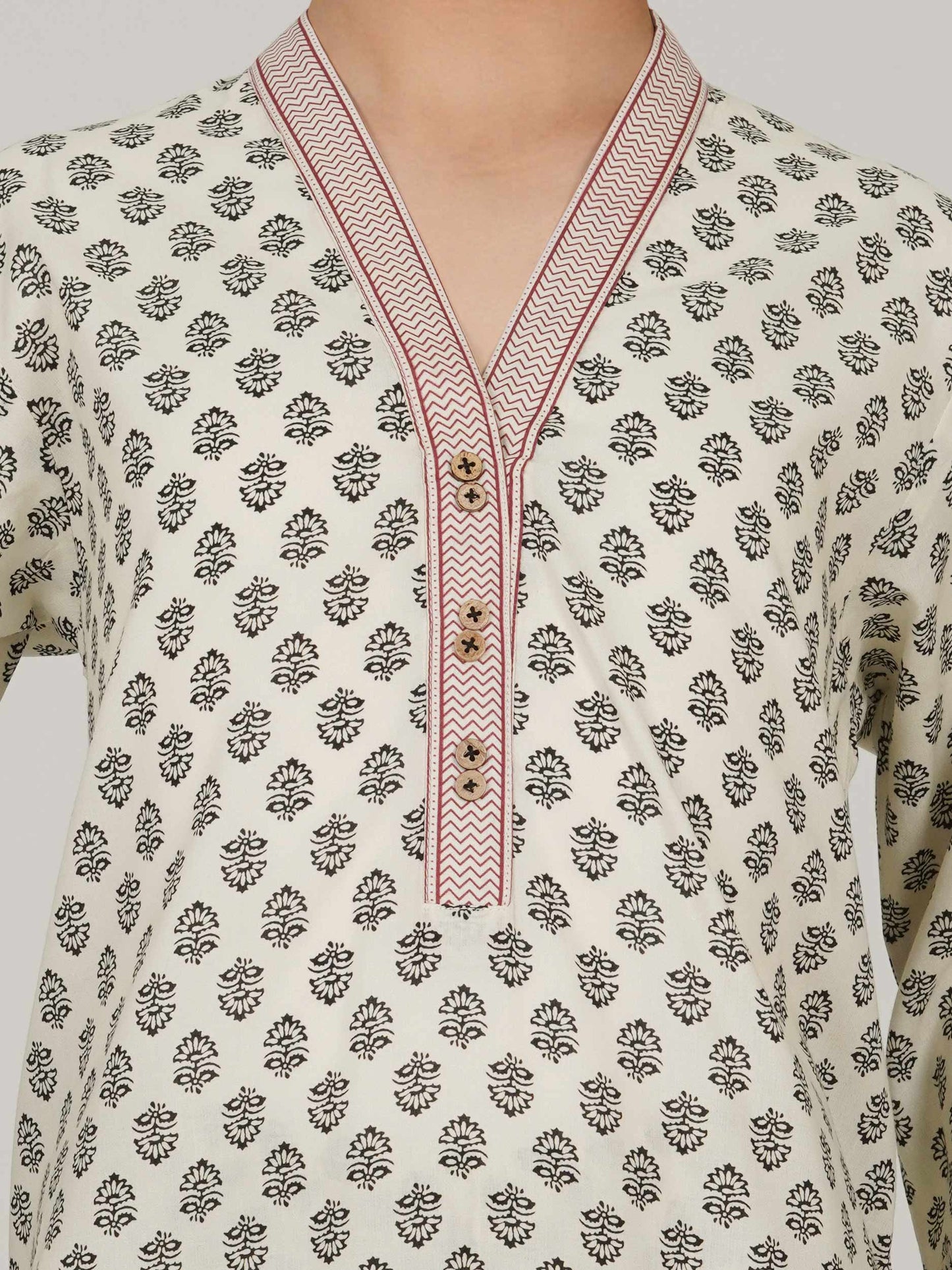 2 Piece Viscose Cotton Suit (Pret)