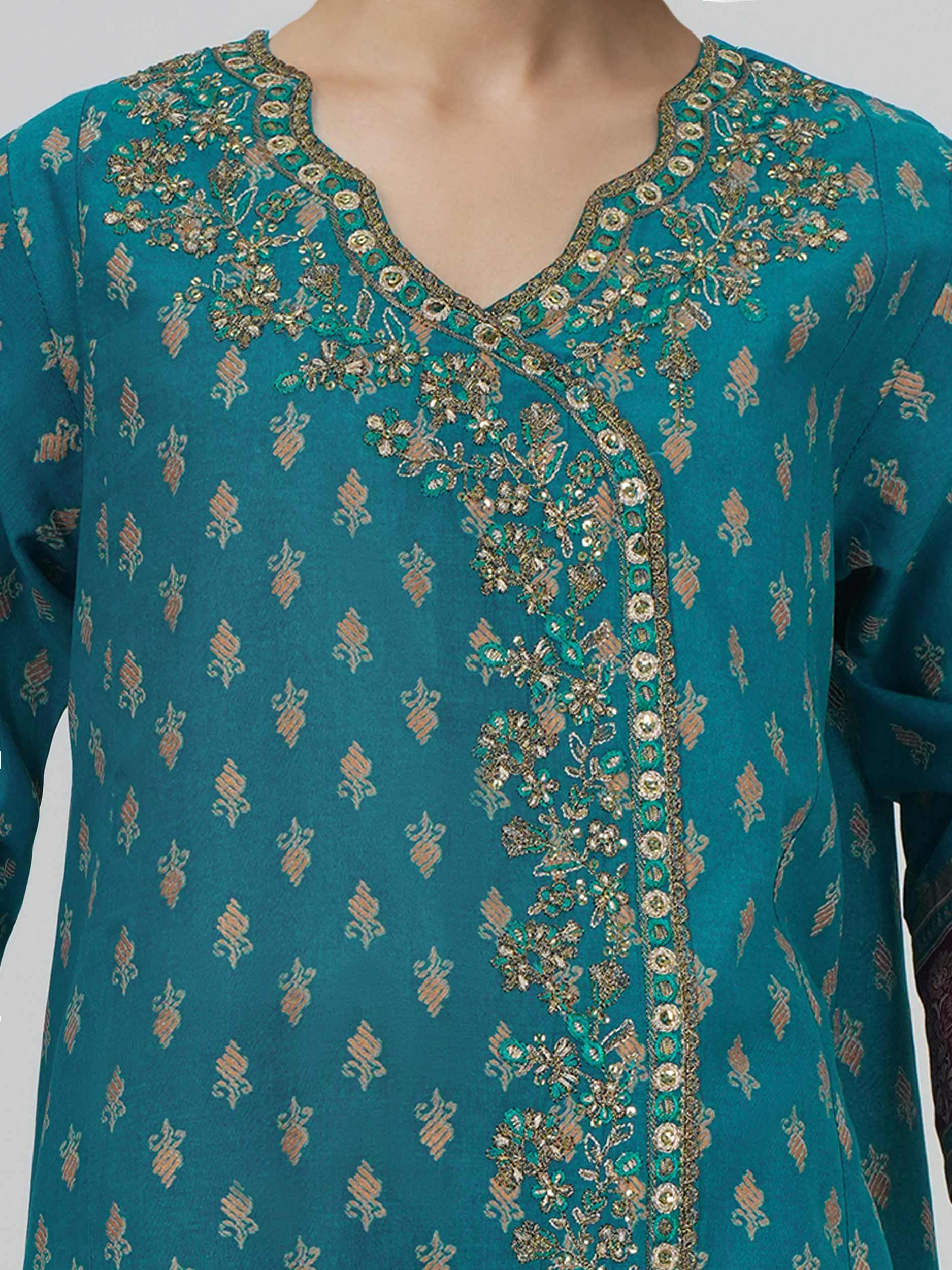 2 Piece Lawn Suit- Embroidered (Pret)