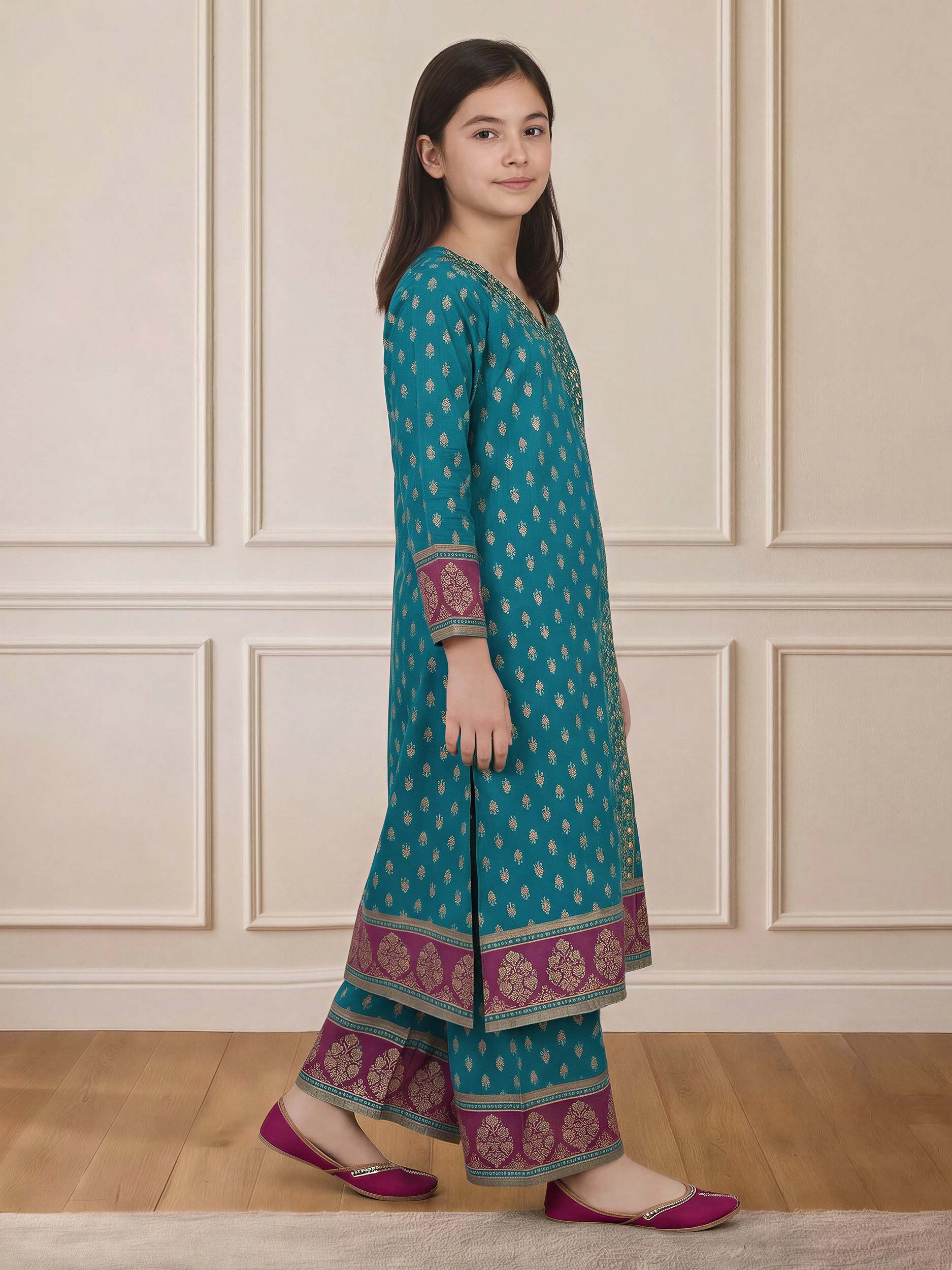 2 Piece Lawn Suit- Embroidered (Pret)
