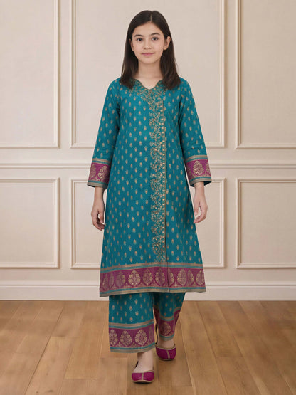 2 Piece Lawn Suit- Embroidered (Pret)