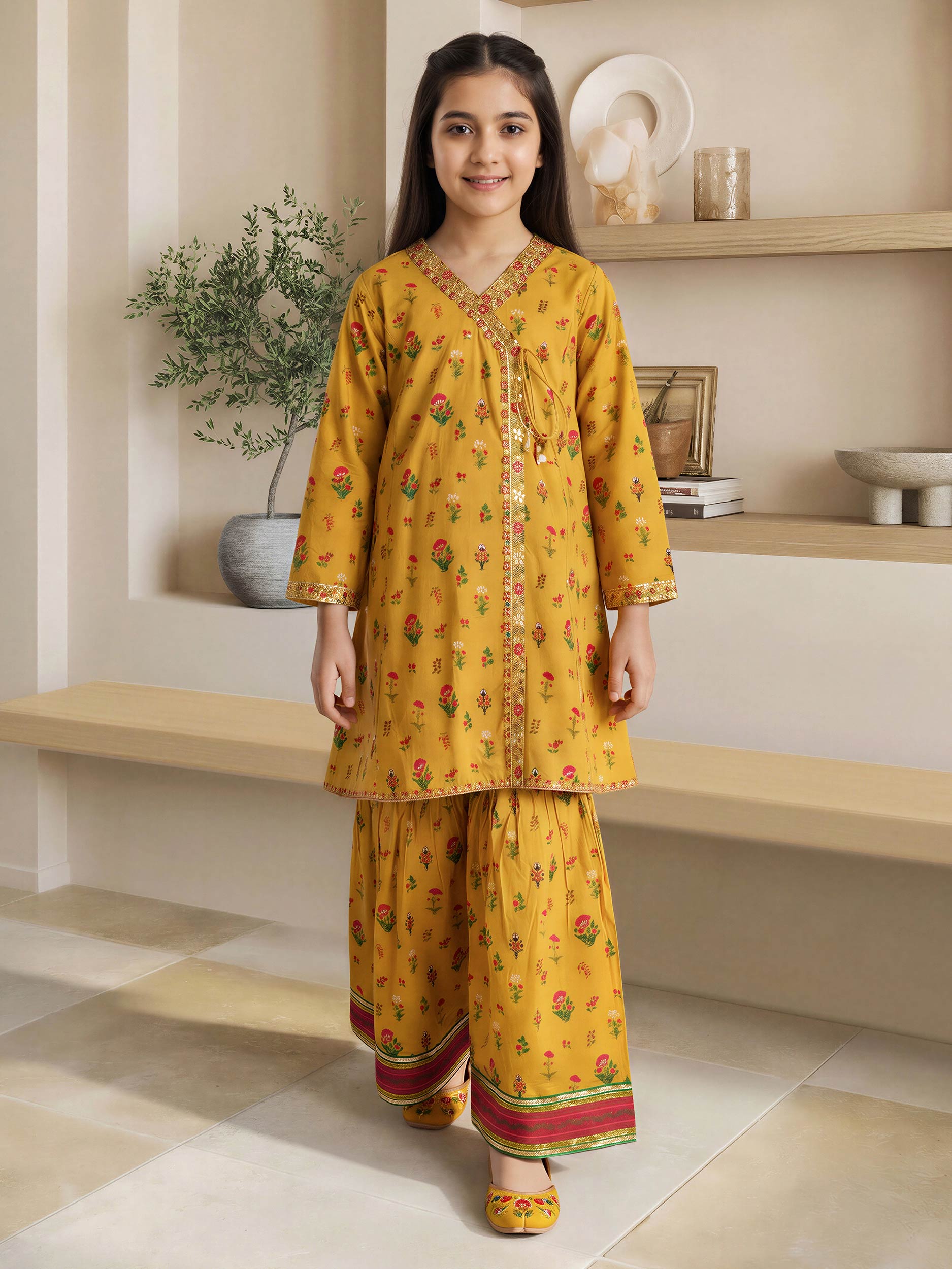 2 Piece Lawn Suit- Embroidered (Pret)