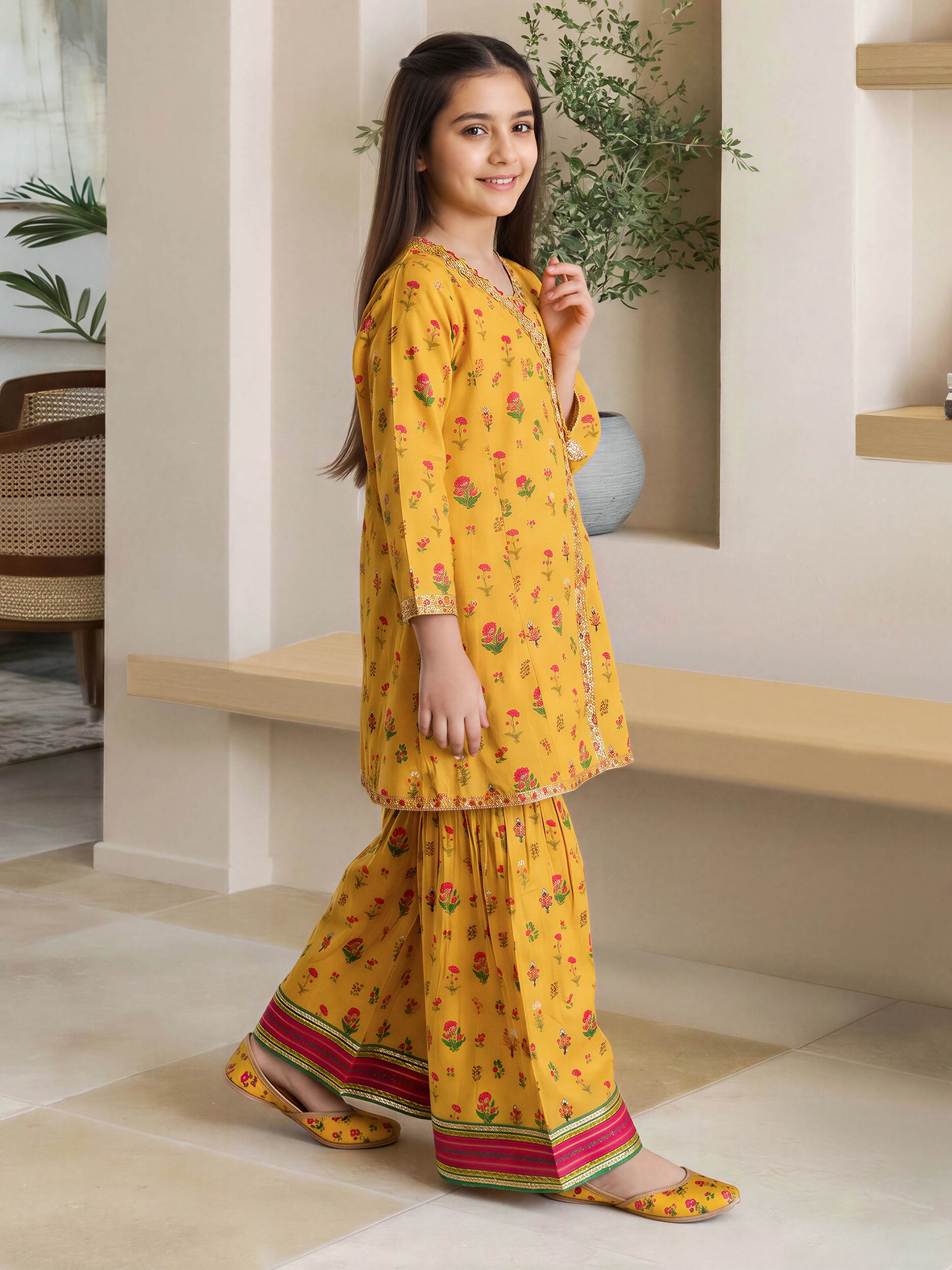 2 Piece Lawn Suit- Embroidered (Pret)