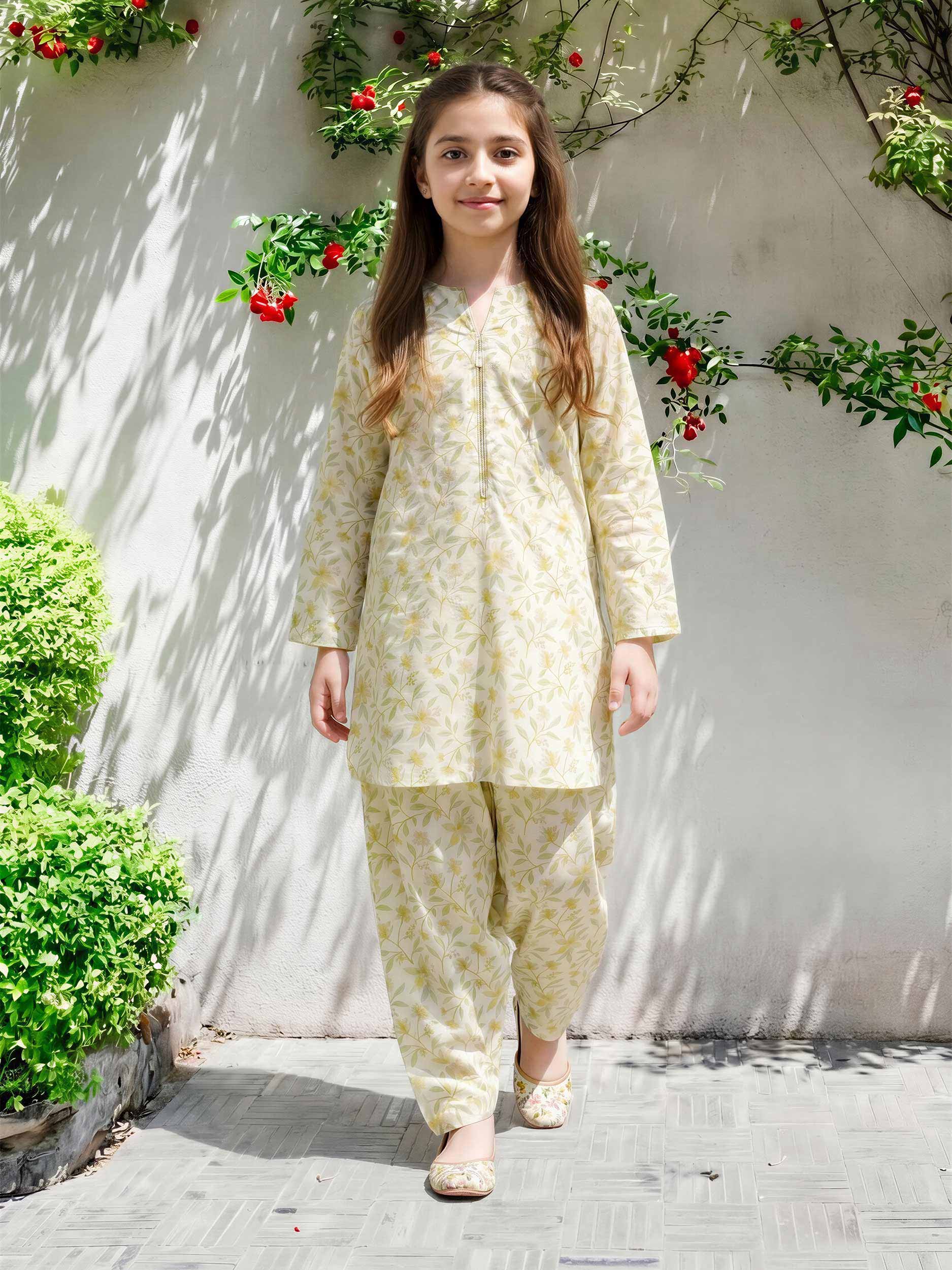 2 Piece Cambric Suit (Pret)