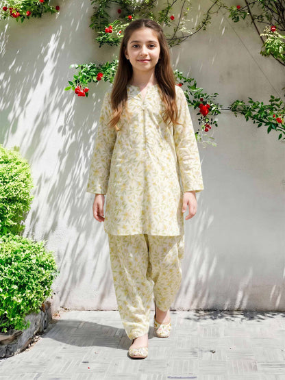 2 Piece Cambric Suit (Pret)