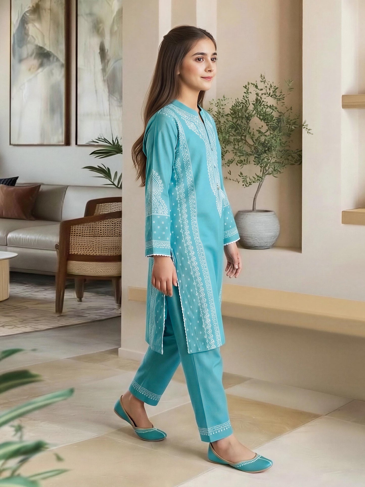 2 Piece Lawn Suit (Pret)