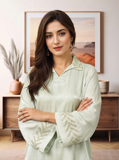 Silk Co-ord Set- Embellished