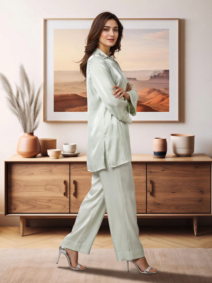 Silk Co-ord Set- Embellished