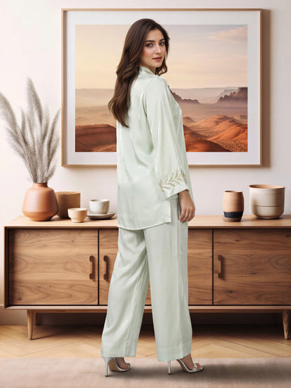 Silk Co-ord Set- Embellished