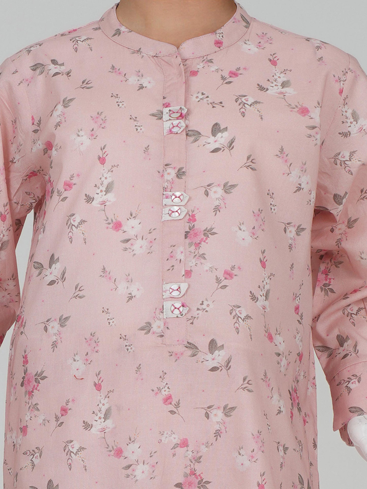 2 Piece Cambric Suit- Embroidered (Pret)