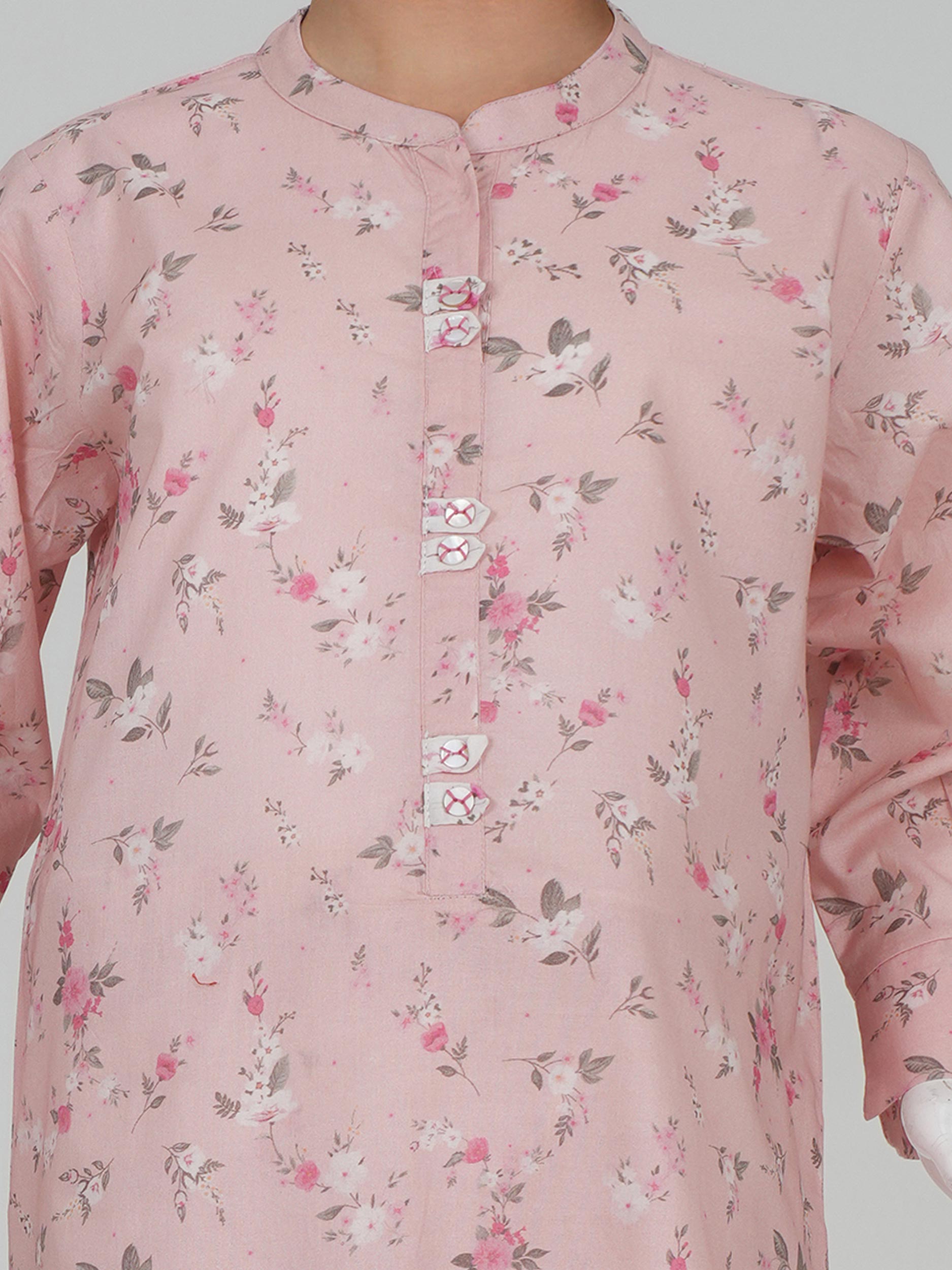 2 Piece Cambric Suit- Embroidered (Pret)