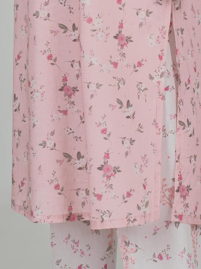 2 Piece Cambric Suit- Embroidered (Pret)