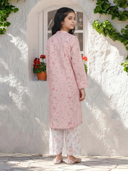 2 Piece Cambric Suit- Embroidered (Pret)