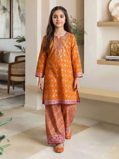 2 Piece Lawn Suit- Embroidered (Pret)