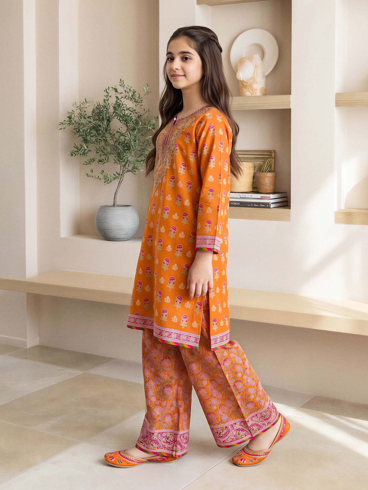 2 Piece Lawn Suit- Embroidered (Pret)