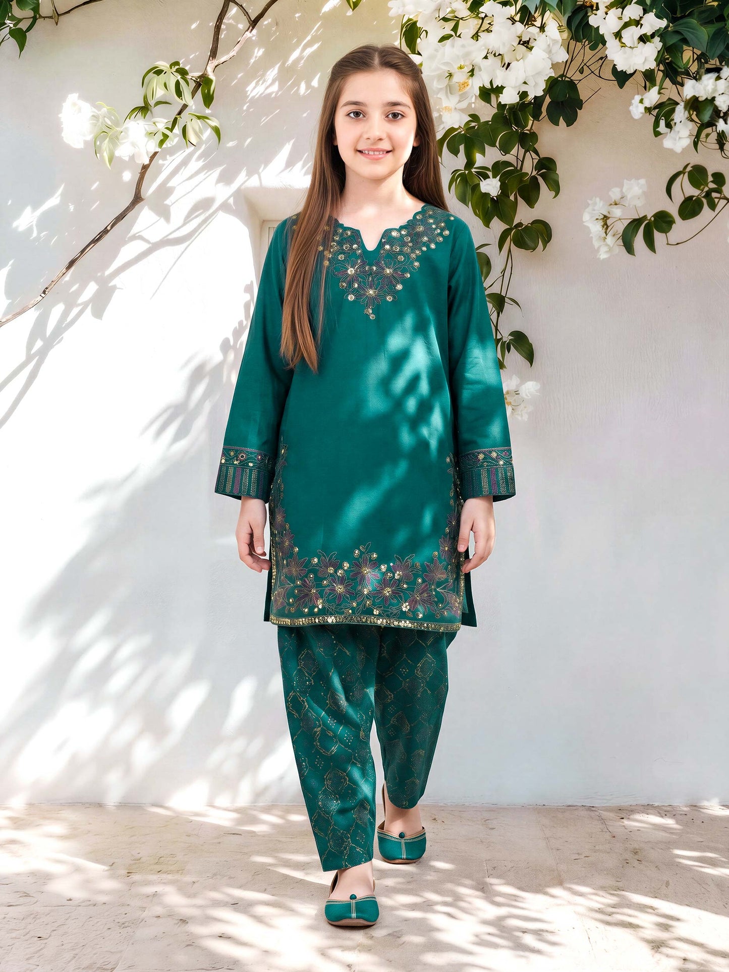 2 Piece Lawn Suit- Embroidered (Pret)