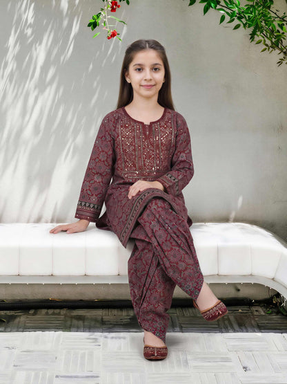 2 Piece Lawn Suit- Embroidered (Pret)