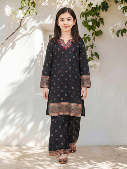 2 Piece Cambric Suit- Embroidered (Pret)