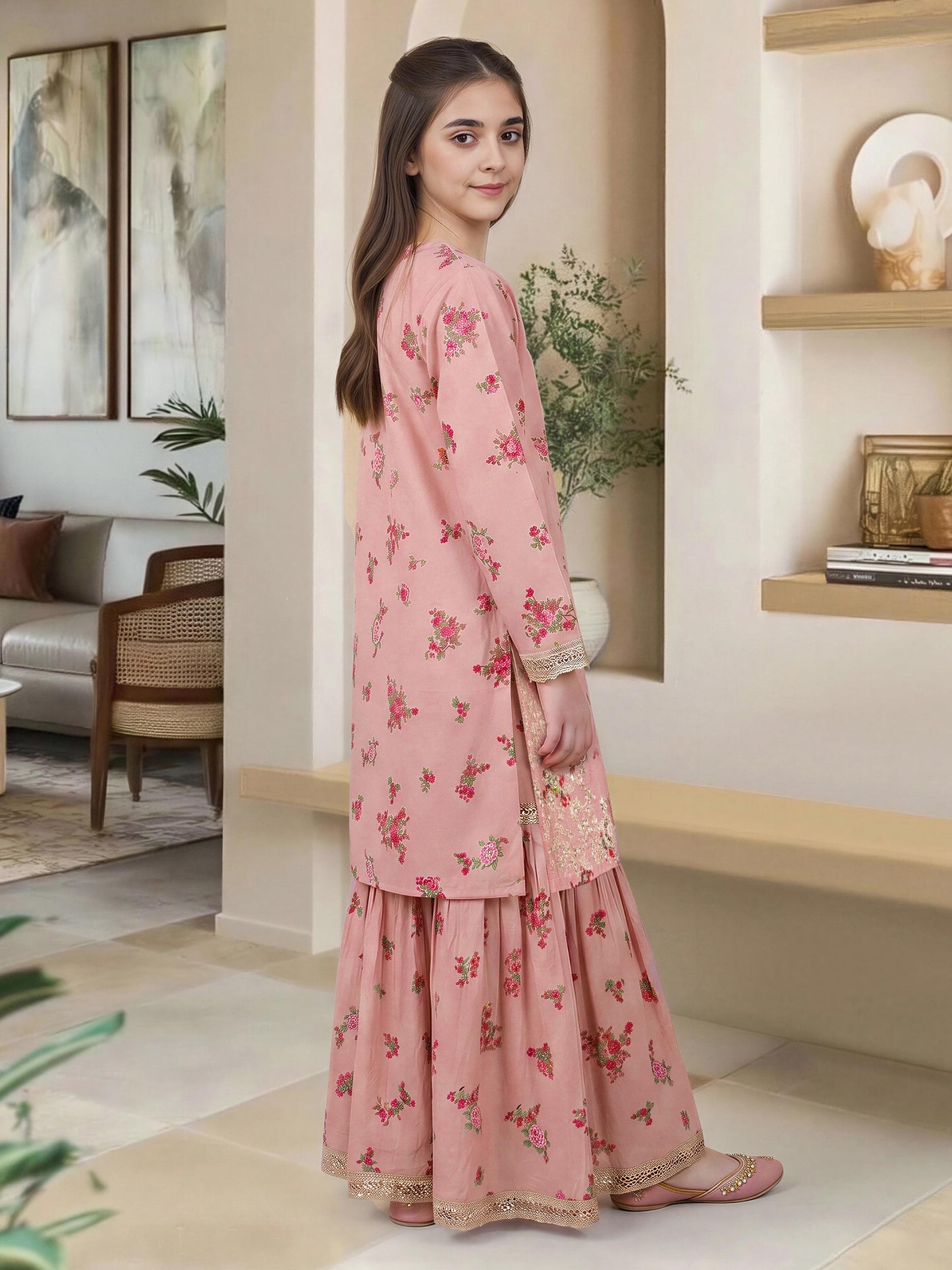 2 Piece Lawn Suit- Embroidered (Pret)