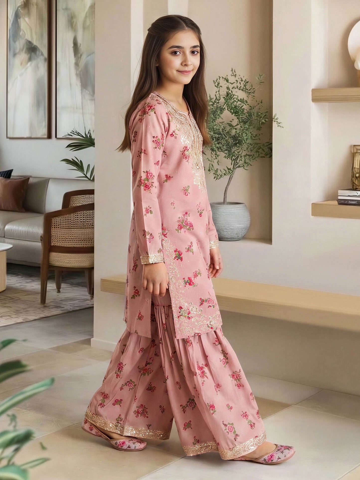 2 Piece Lawn Suit- Embroidered (Pret)