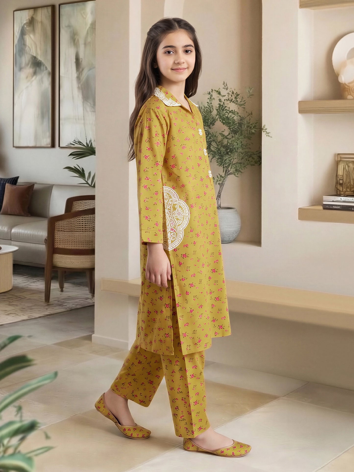 2 Piece Lawn Suit- Embroidered (Pret)