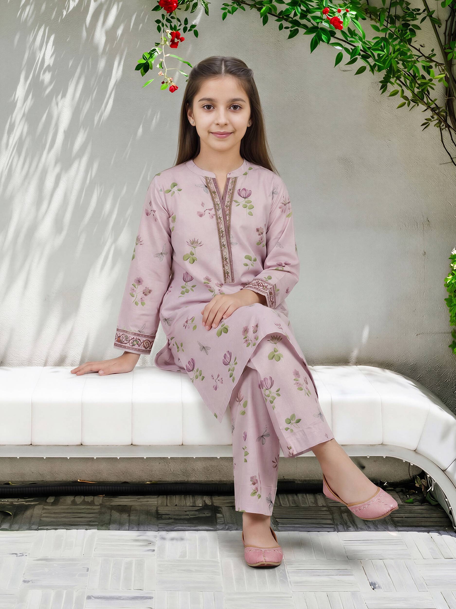 2 Piece Lawn Suit- (Pret)