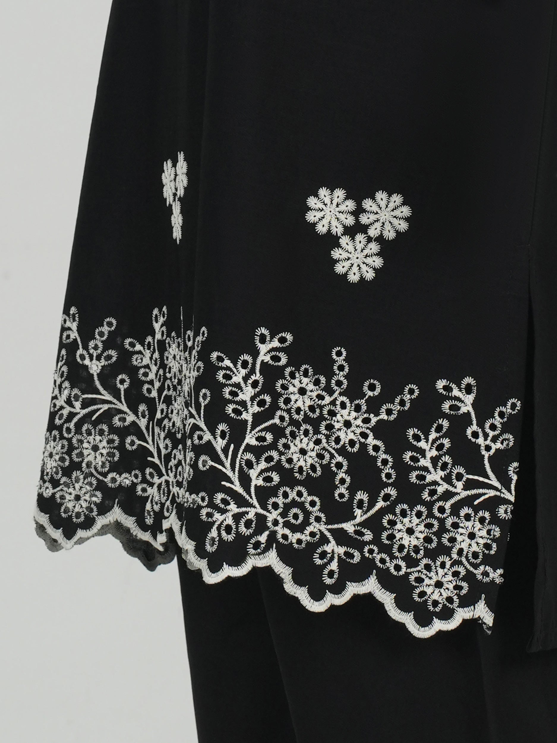 Lawn Slub Co-ord Set- Embroidered