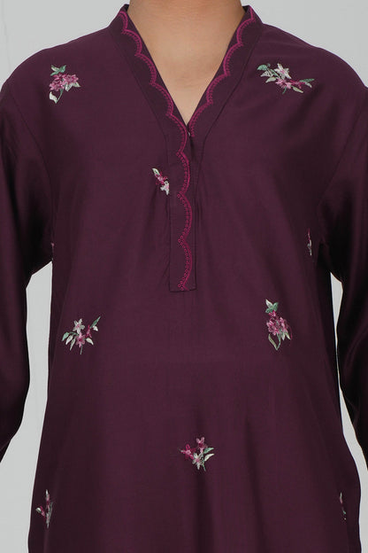 Viscose Co-ord Set- Embroidered