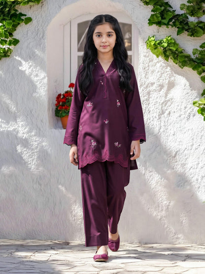 Viscose Co-ord Set- Embroidered