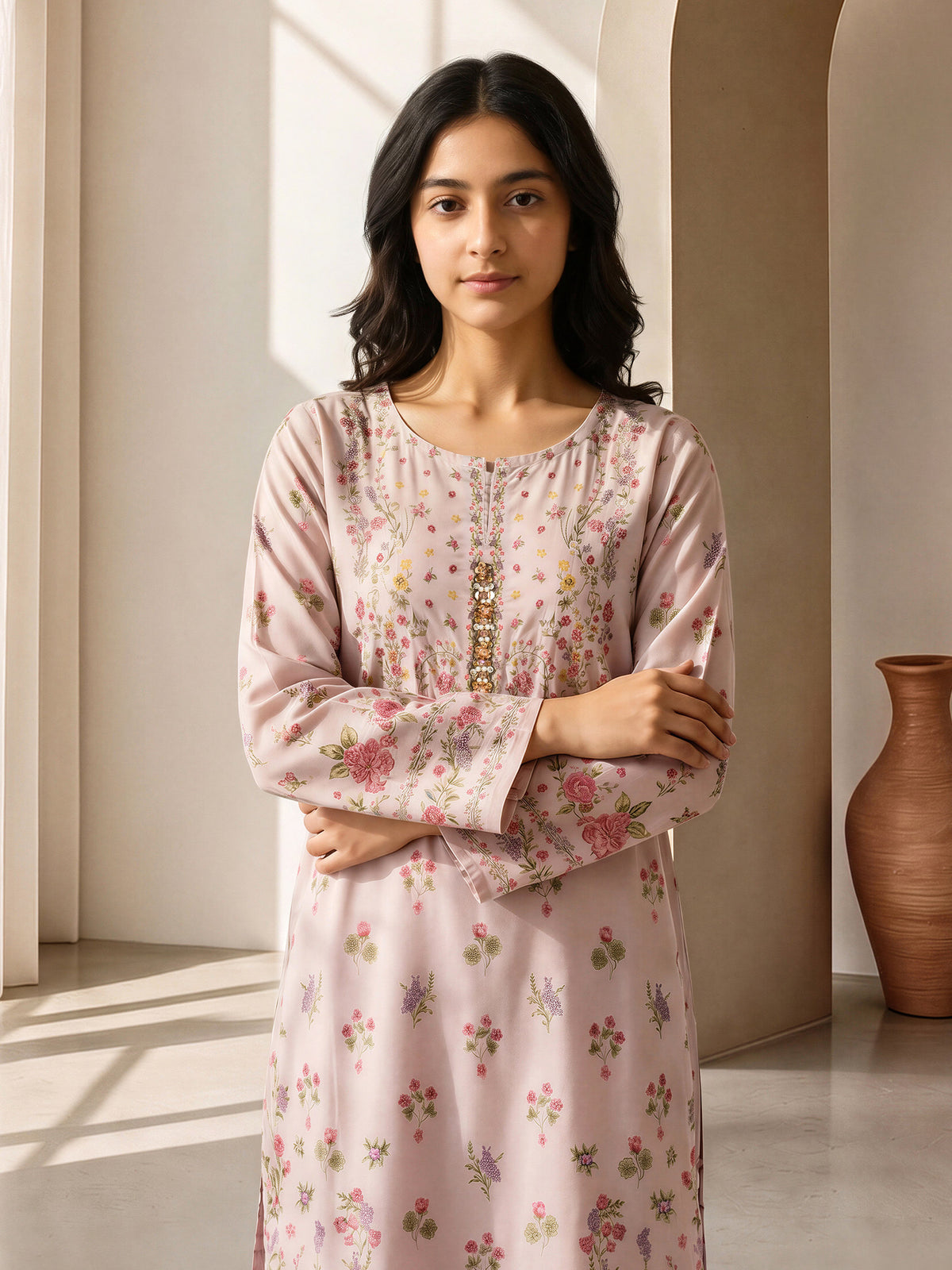 2 Piece Silk Suit (Pret)