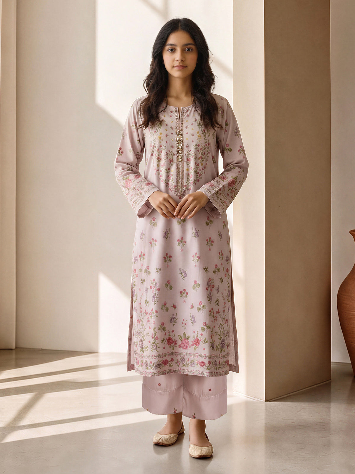 2 Piece Silk Suit (Pret)