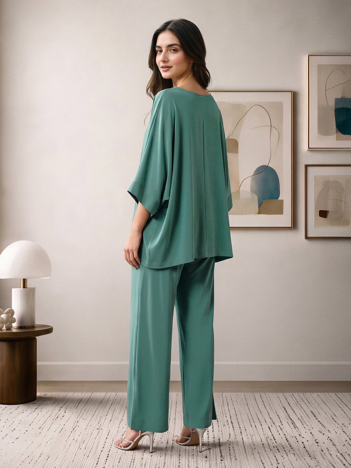 Embellished Neck Co-ord