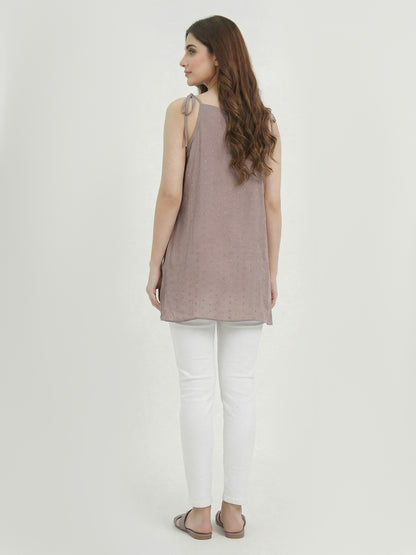 Self Jacquard Top- Embroidery