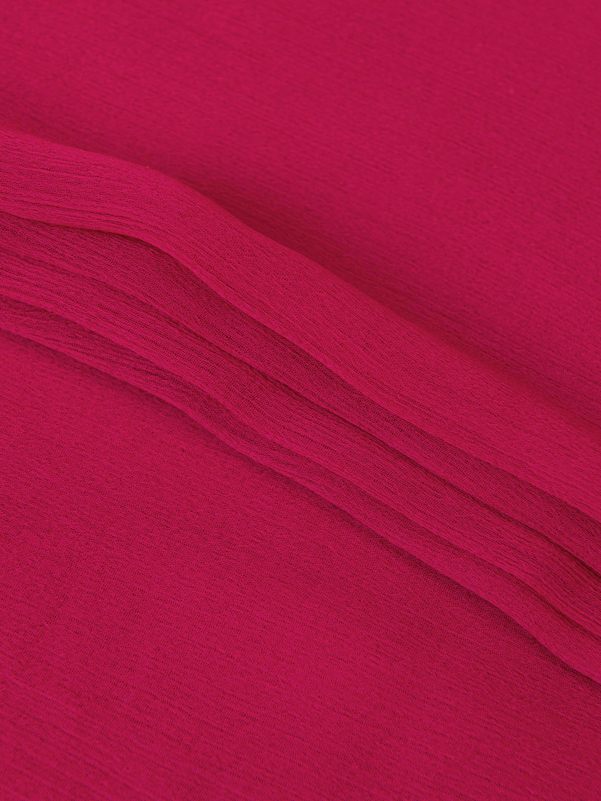 Dyed Chiffon Dupatta - Fuchsia Pink