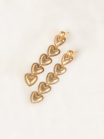 Dangling Heart Earrings