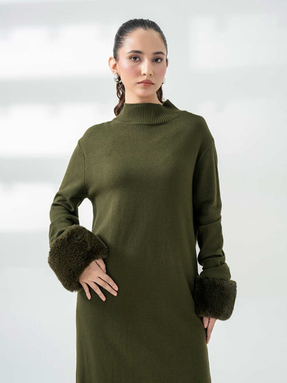Dyed Woolen Dress