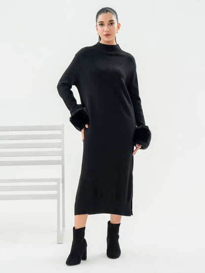 Dyed Woolen Dress