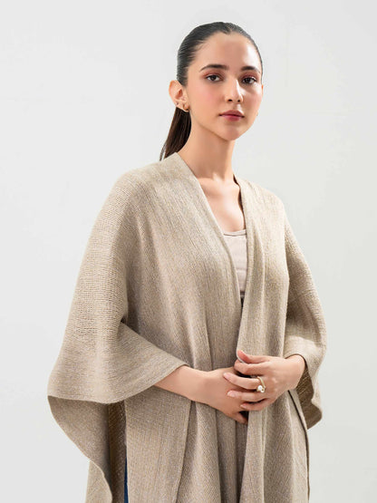 Sparkle Wool Cape Shawl